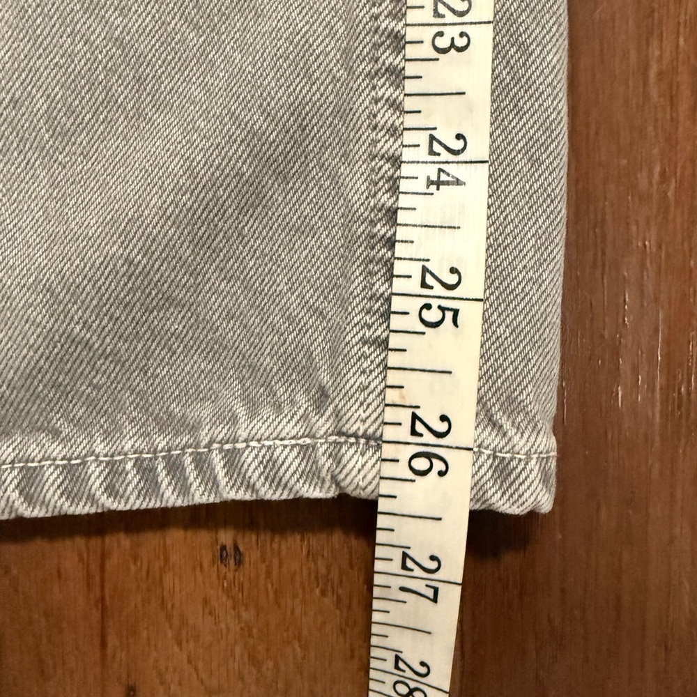 Agolde Light Gray High-Rise Straight Jeans - Picture 5 of 5